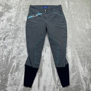 EQ Girl Riding Pants Equestrian Jodhpurs Horseback Riding Breeches 40 Fits 26.5"